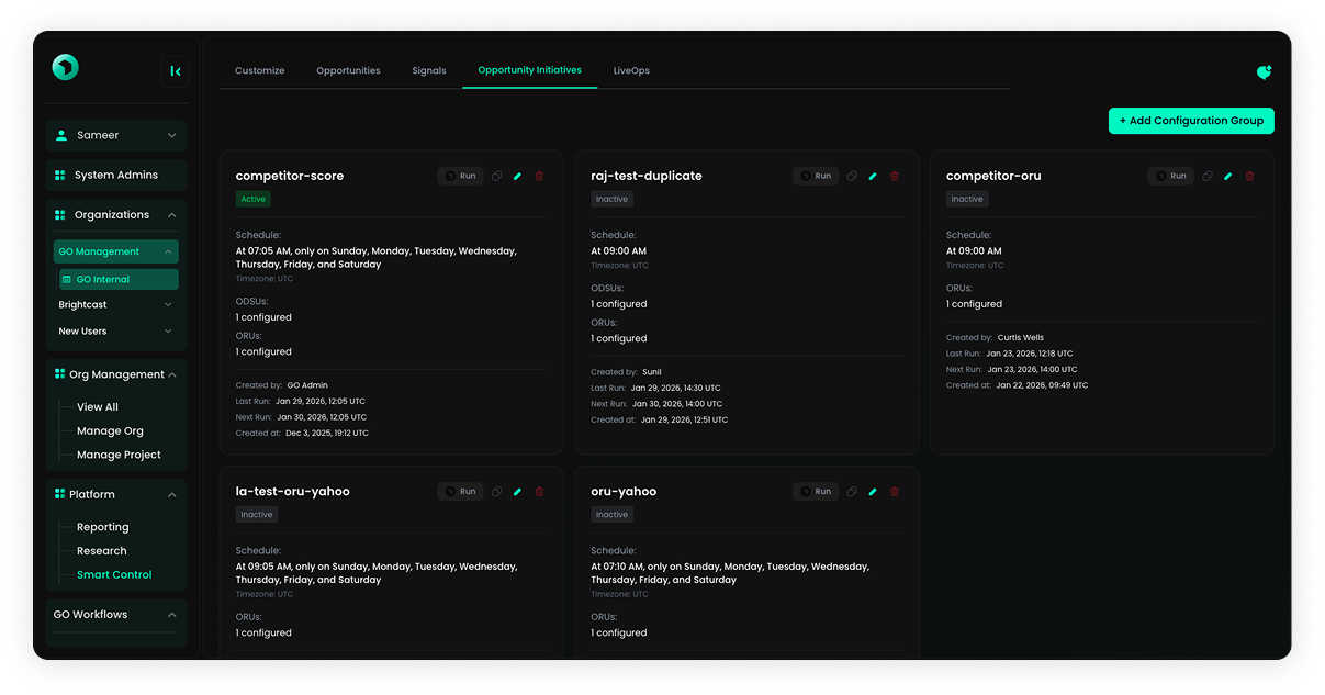 Dashboard view 2
